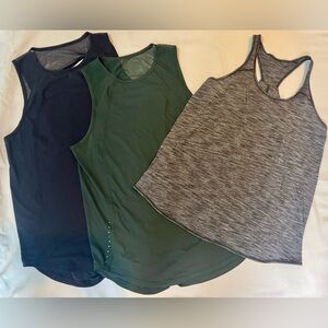 Lululemon Lot of 3 Tanks Size 8